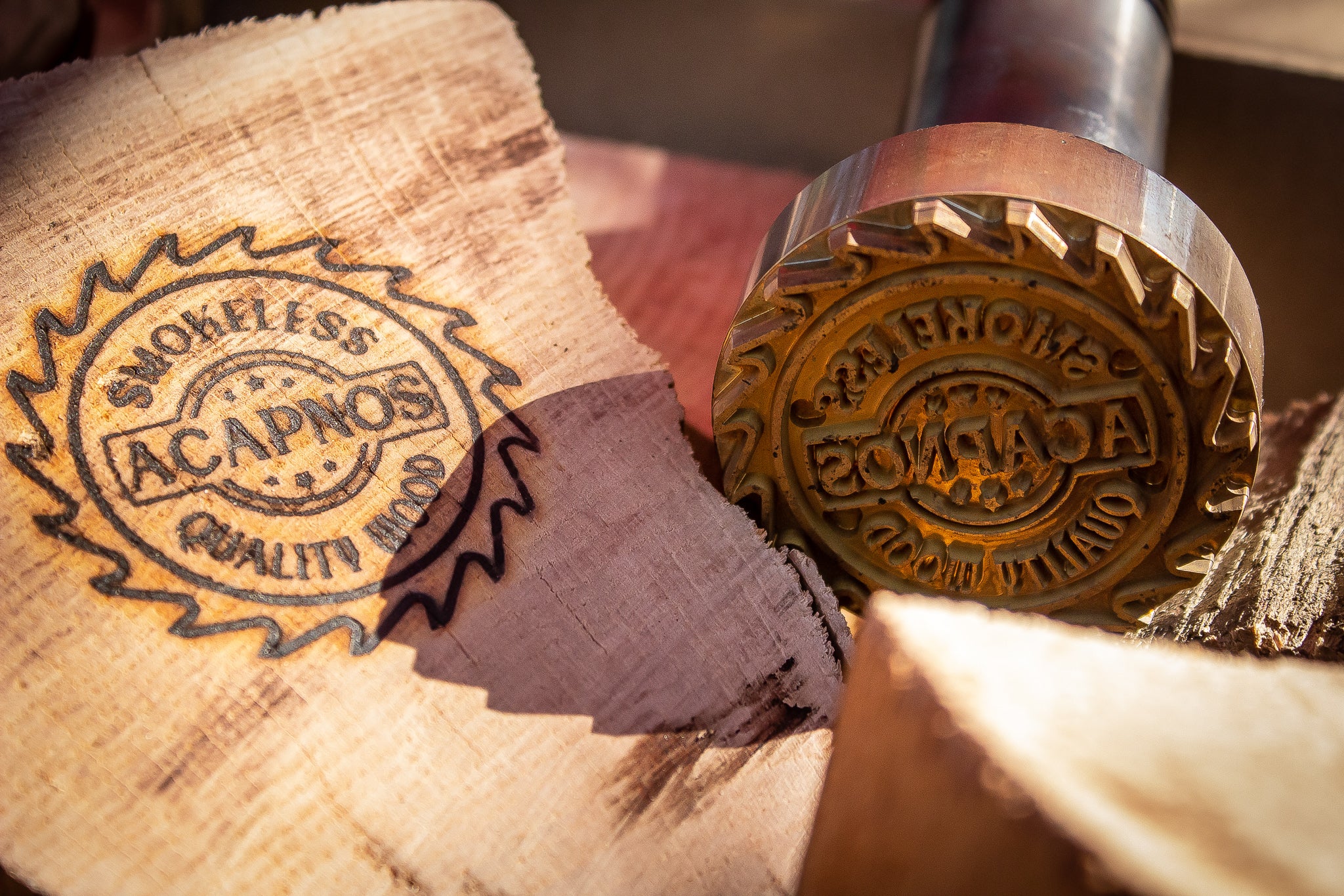 75 kg (3x 25 kg) Acapnos® Premiumbrennholz getrommelt für Feuerschalen, Grills und Kaminöfen, 5cm Buchenscheite inkl. Öko-Grillanzünder